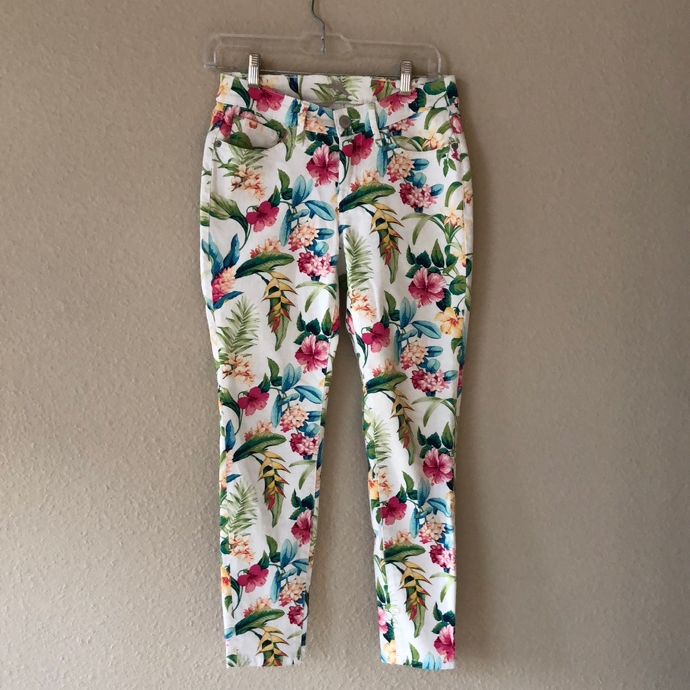 Tommy Bahama Floral Skinny Jeans Size 25